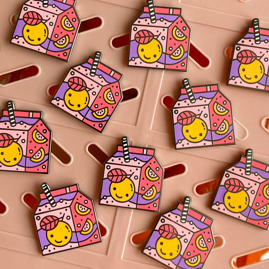 JUICE BOX Enamel Pin