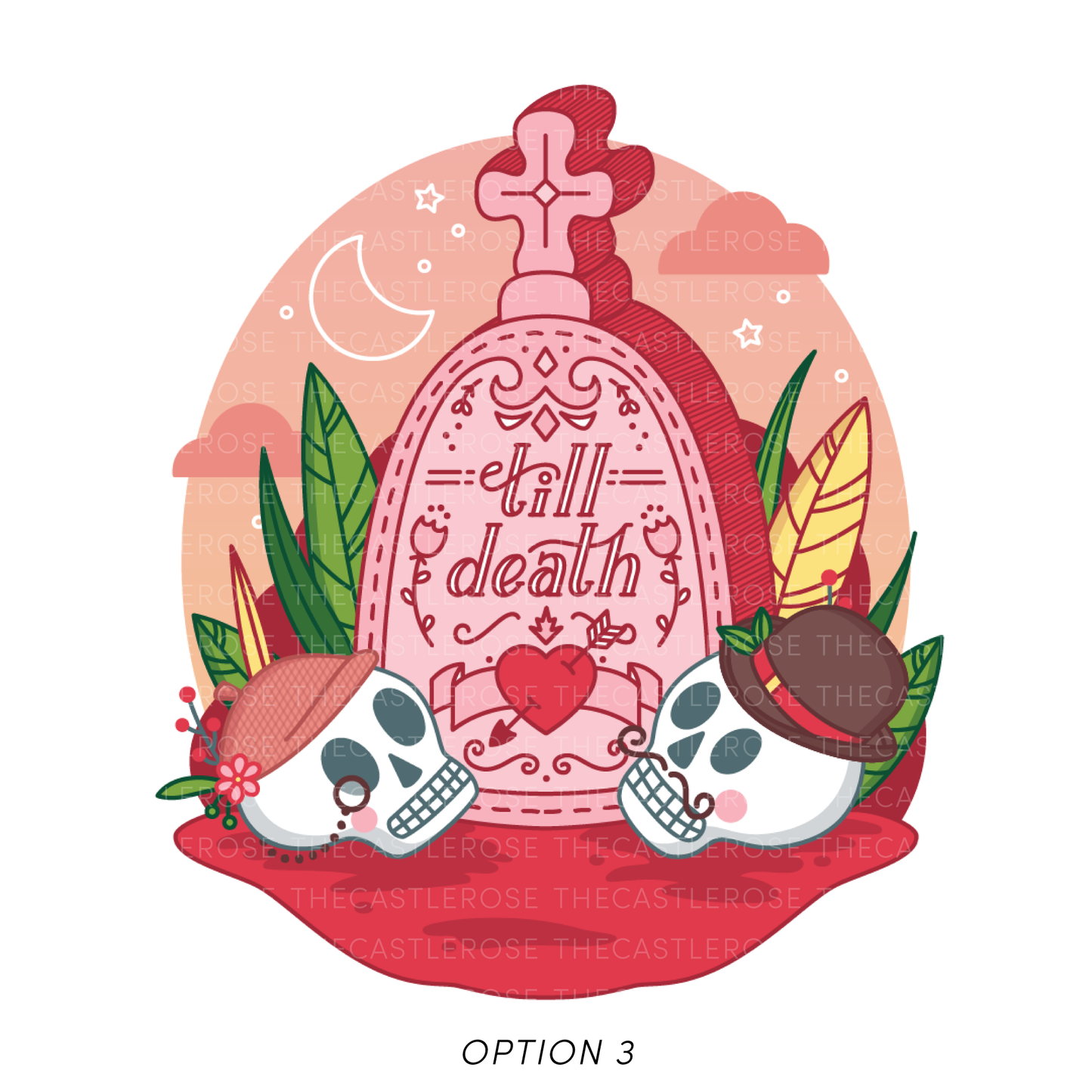 TILL DEATH Valentine Card