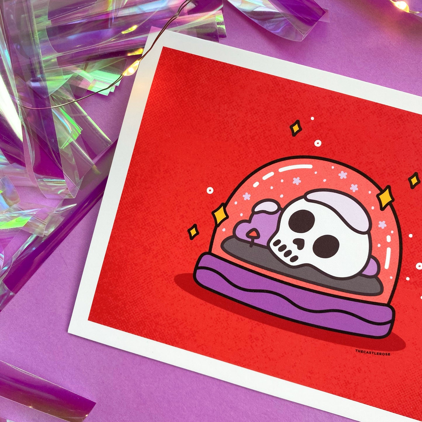 HAUNTED SNOWGLOBE Holiday Greeting Card