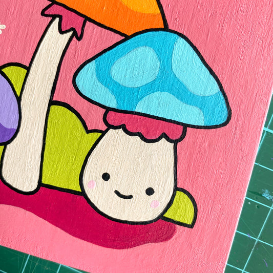 MUSHROOM GANG Original Painting