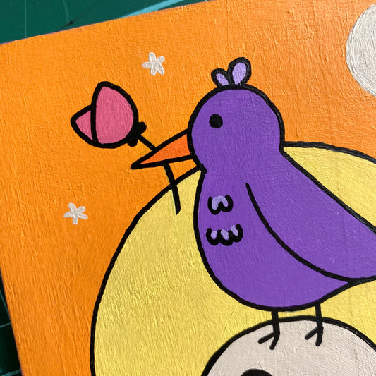 LIL RAVEN Original Painting