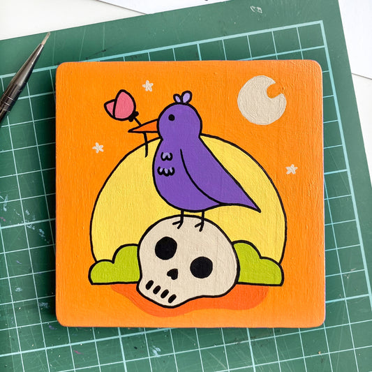 LIL RAVEN Original Painting