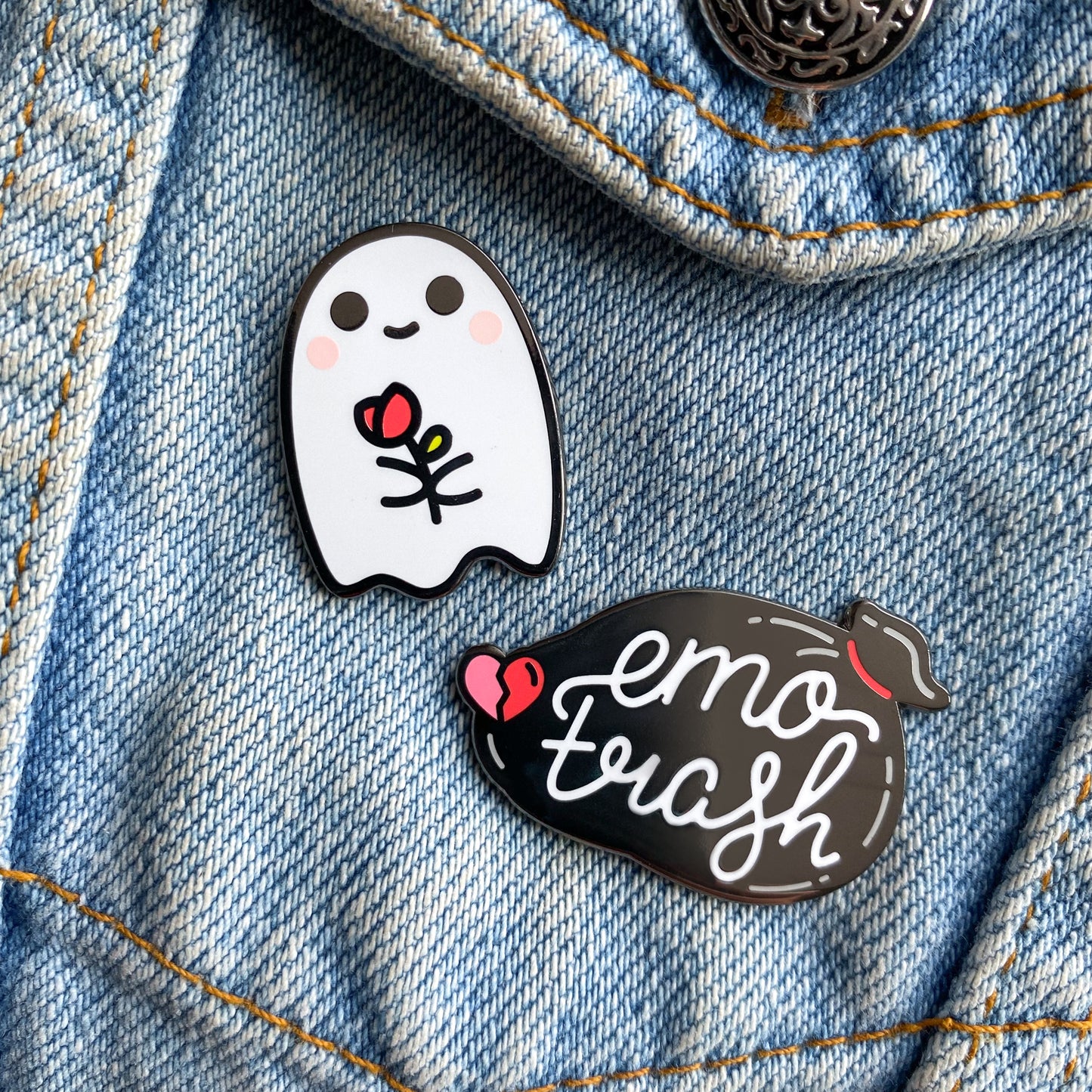 EMO TRASH Enamel Pin