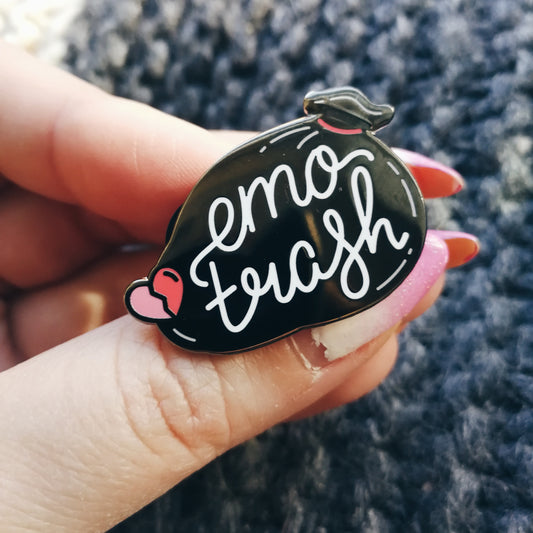 EMO TRASH Enamel Pin