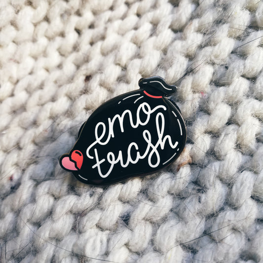 EMO TRASH Enamel Pin