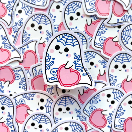 TATTOO GHOST Vinyl Sticker