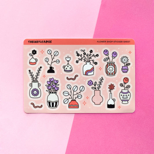 FLOWER SHOP Sticker Sheet