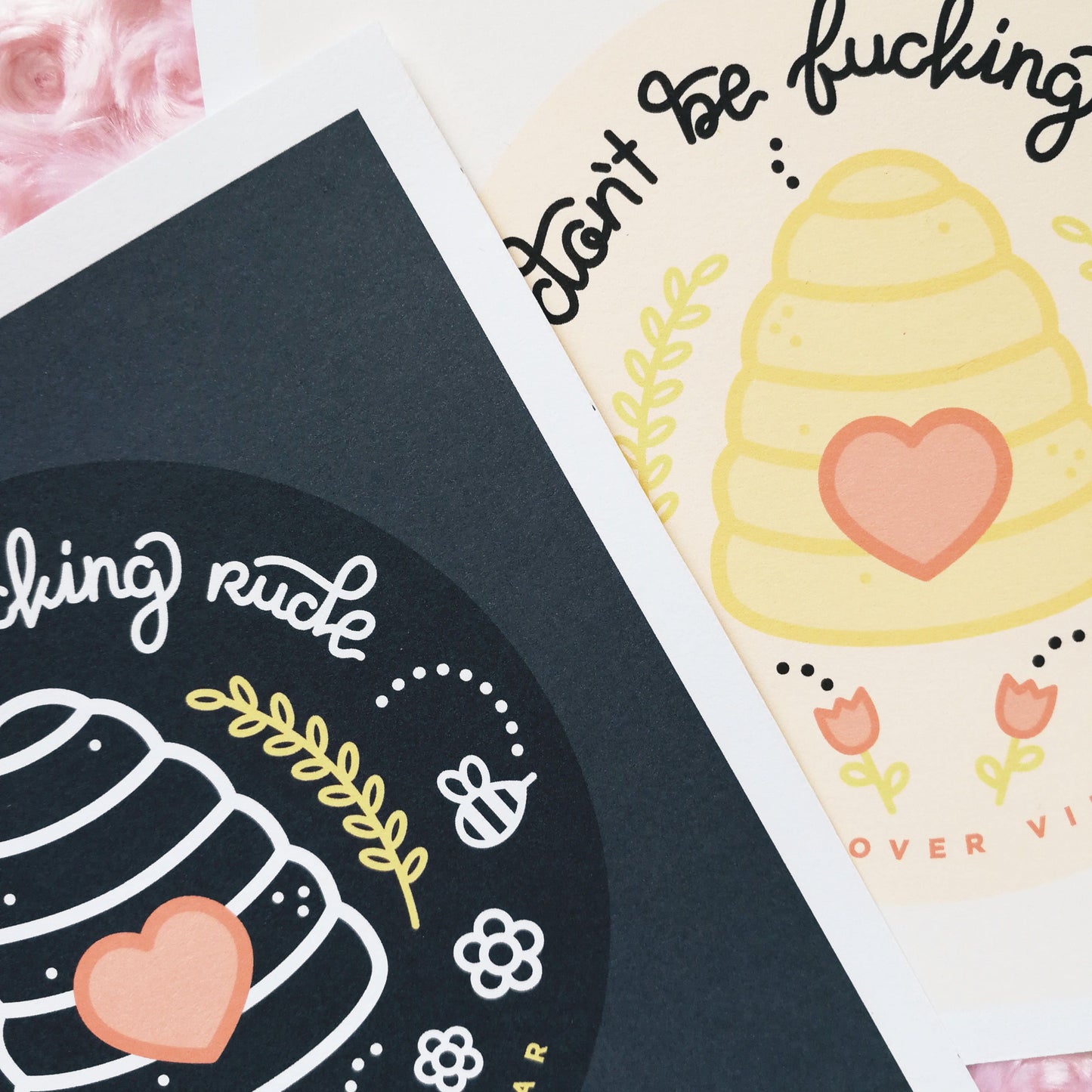 DON'T BE RUDE Art Print