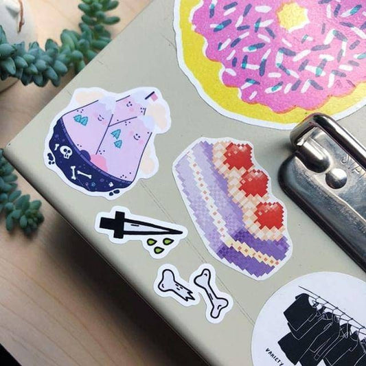 WITCH BUSINESS Sticker Sheet — collab with @martinadoom