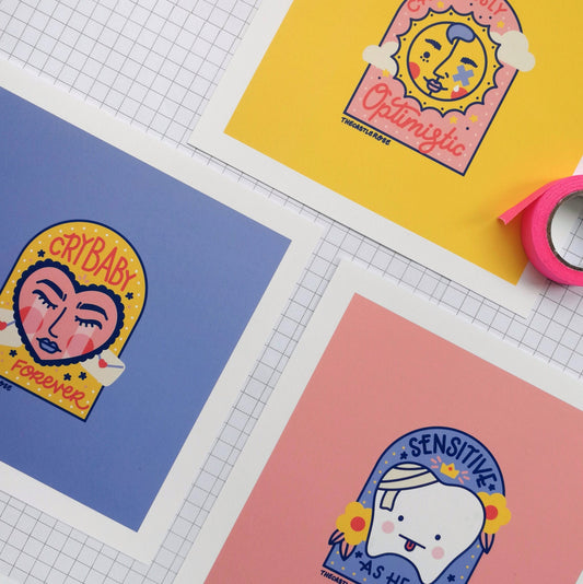 DELICATE AF Print Set