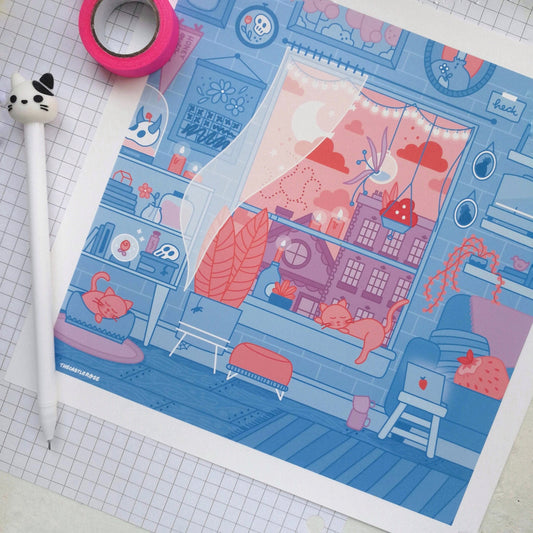 ISOLATION BLUES Art Print