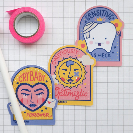 DELICATE AF Vinyl Stickers