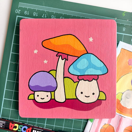 MUSHROOM GANG Original Painting
