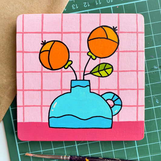 BLUE VASE Original Painting